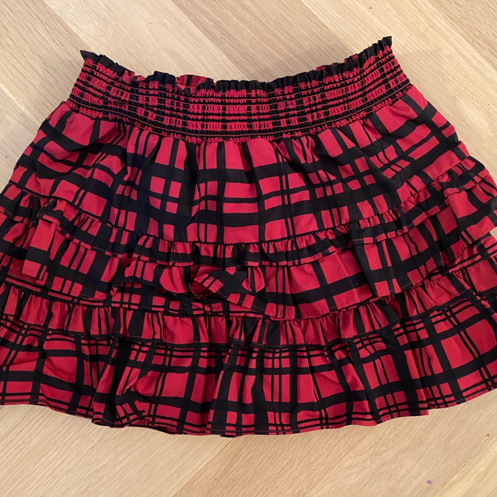 Love Shack Fancy Girls 7-8Y Plaid Skirt